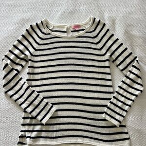 Lilly Pulitzer Black and White Striped Sweater